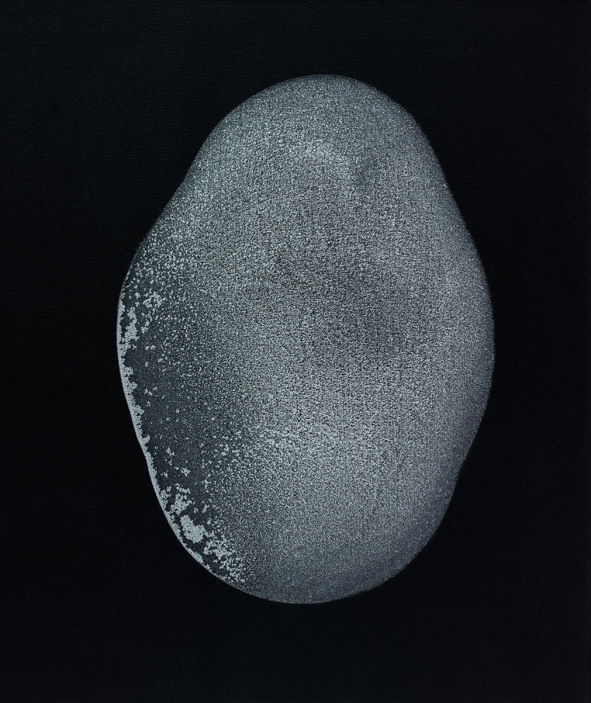 Michelle Concepción, Black Pearl 3, acrylic on canvas, 60 x 50 cm, 2016