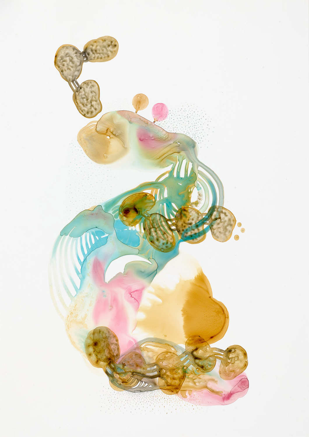 Michelle Concepción, Whimsical 14, acrylic on paper, 34 cm x 48 cm, 2013
