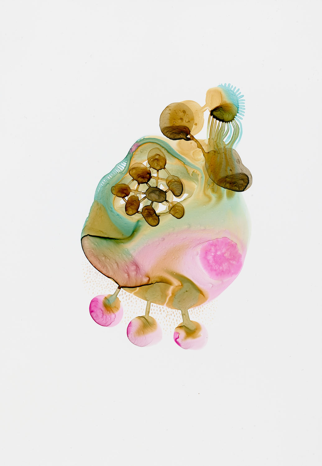 Michelle Concepción, Whimsical 11, acrylic on paper, 22 cm x 32 cm, 2013